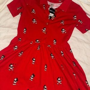 Disney Red Mickey Mouse Casual Dress